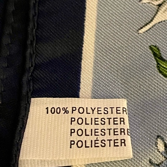 Switzerland Edelweiss Navy Scarf - Vintage - Picture 3 of 6